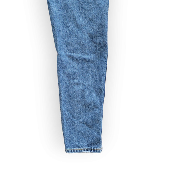 BDG Urban Outfitters High Waisted Ripped Mom Jeans 28 Dark Wash Destroyed Jeans - Picture 8 of 8